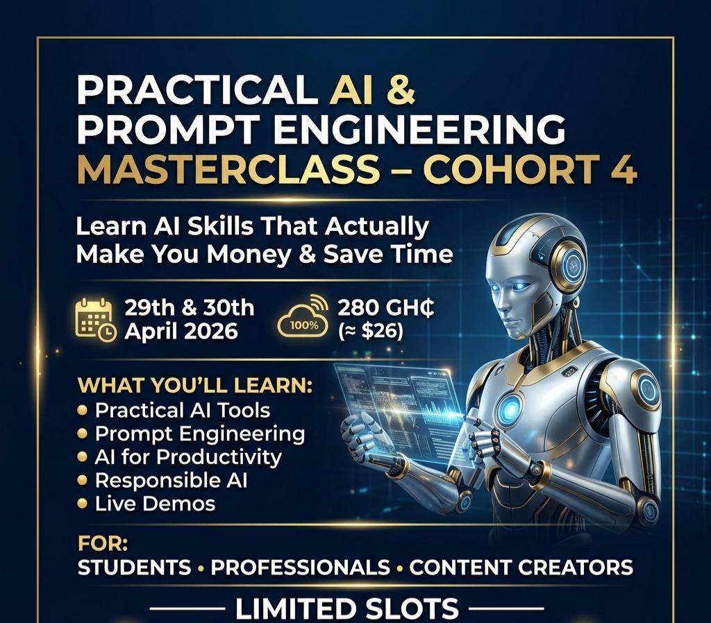 Practical AI & Prompt Engineering Masterclass — Cohort 4 flyer