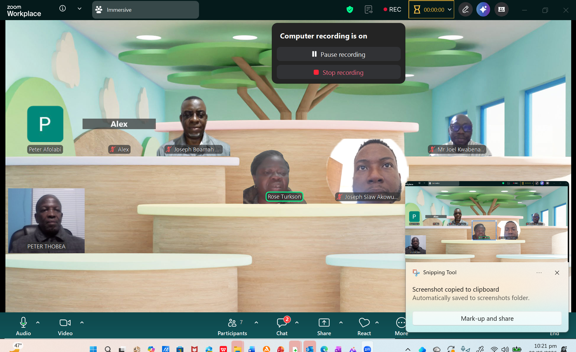 Recorded Virtual Training Session with Institutional Participants